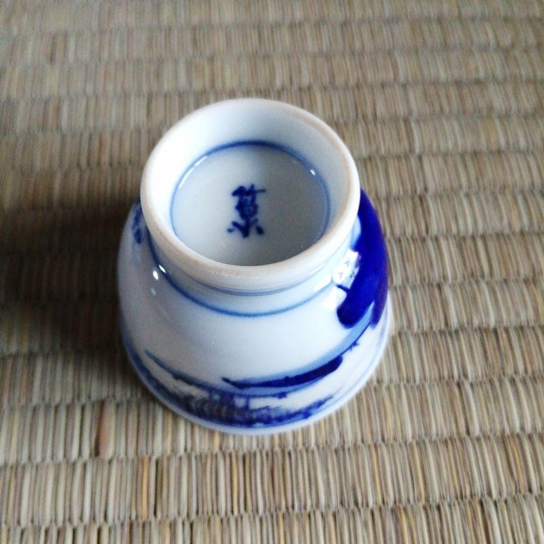 京焼三浦竹泉煎茶碗5客5.8cm明治〜大正期