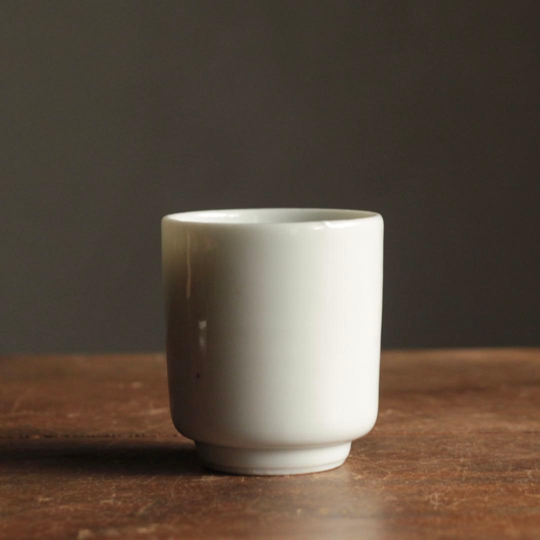 白磁 筒碗 筒盃 No.3 酒器 古道具 アンティーク 検 ） 伊万里波佐見平佐