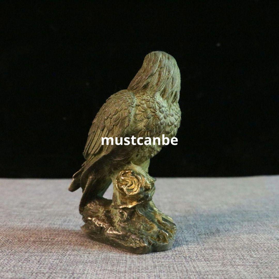 銅器 大展宏図 雄鷹展翅 家庭 応接間 事務室 装飾品 置物