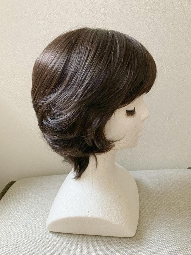 ナオアート(NAO-ART)　人毛MIX　らくらくフィット帽子ウィッグ　栗色