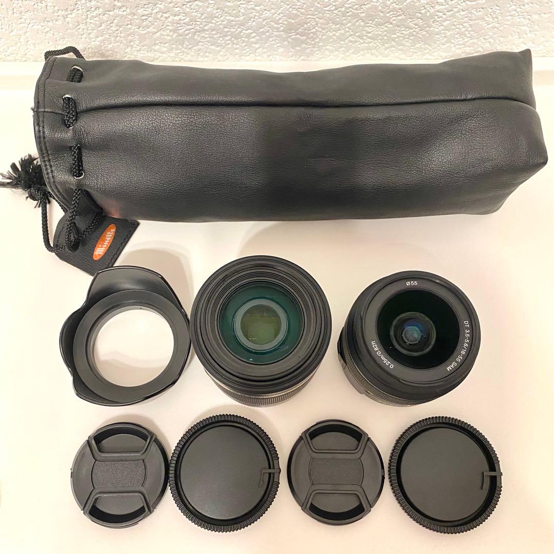 極上品】SONY Wズームレンズセット SAL1855＋SAL55200-2