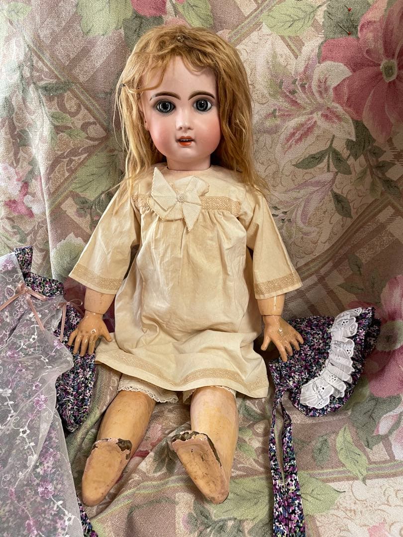 10号 ジュモー アンティーク ビスクドール - メルカリ