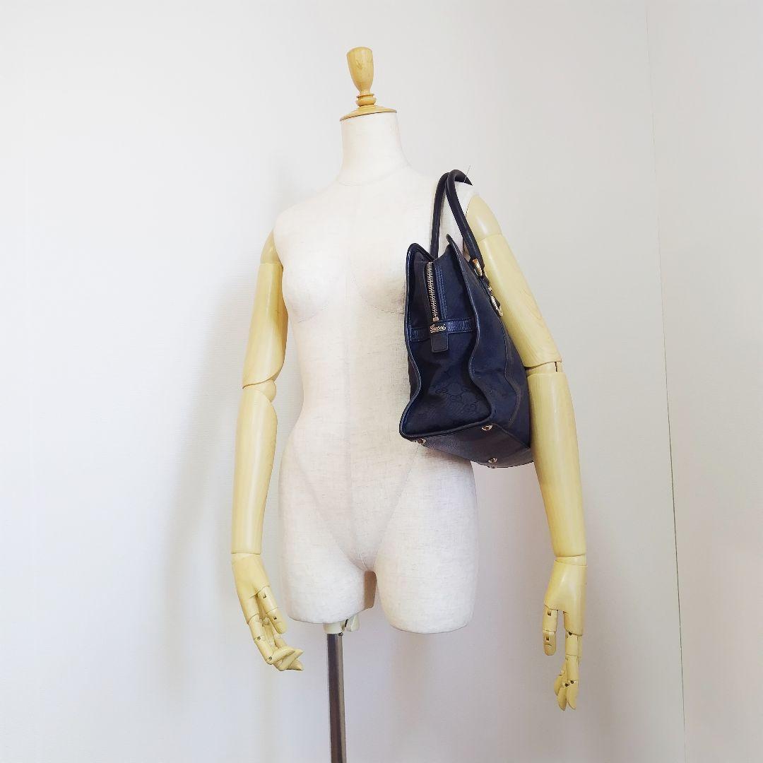 グッチ GUCCI ビジネスバッグ GGキャンバス レザー