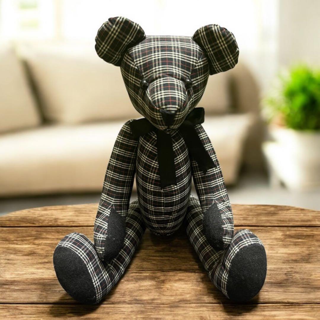 バーバリー クラシック テディベア 35cm ヴィンテージ 黒