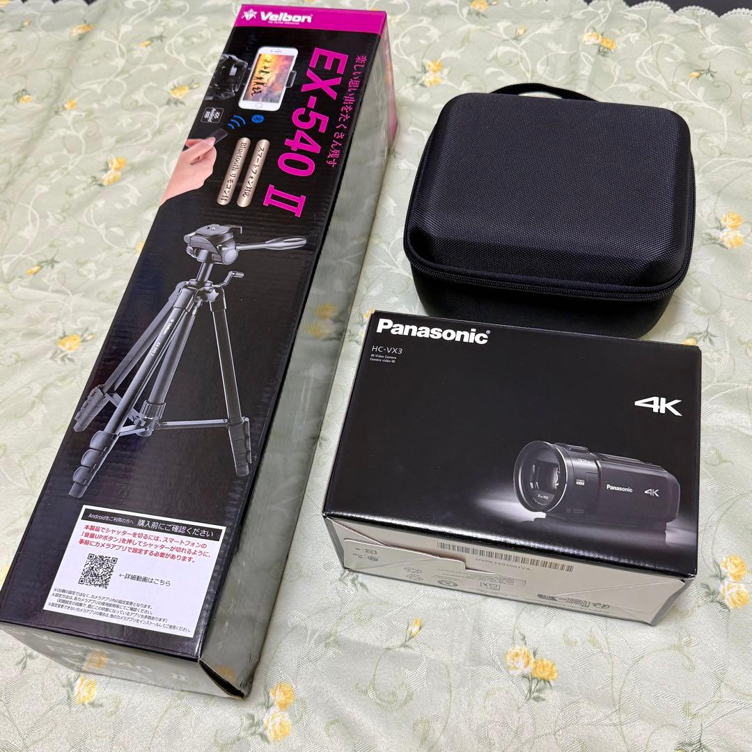 ほぼ新品 Panasonic HC-VX3（ホワイト）高品質アクセサリー一式