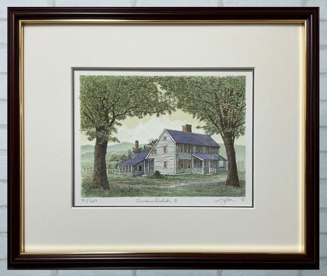 浜松一誓 無所属 「ビックベン(ロンドン)」 81100 リトグラフサイン有