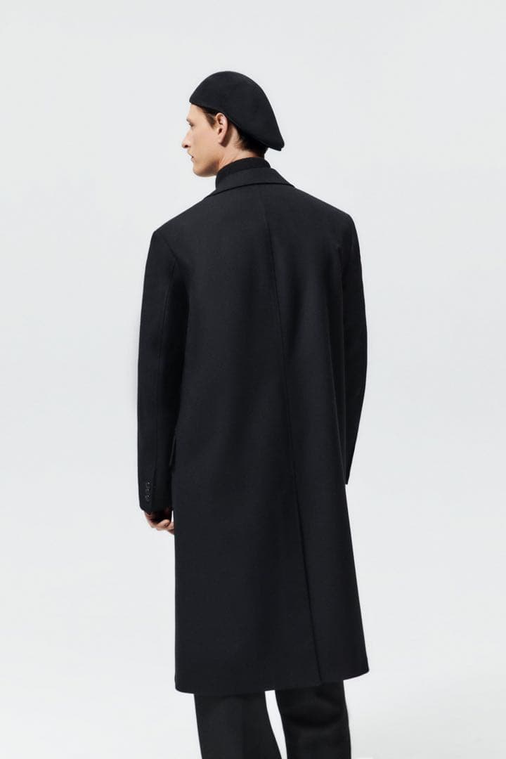 タグ付き未使用品】ZARA/ザラメンズ/ウールダブルブレストロングコート