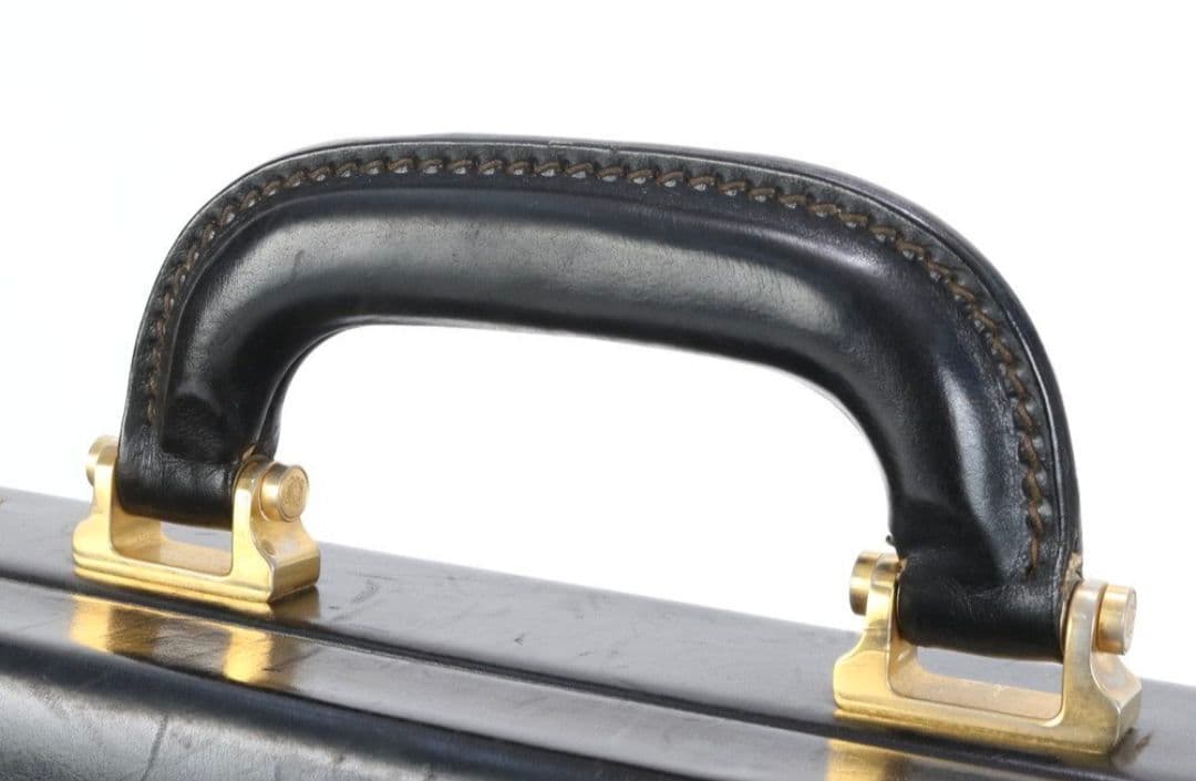 美品□ロエベ□アナグラム レザー アタッシュケース ハードケース A4 C