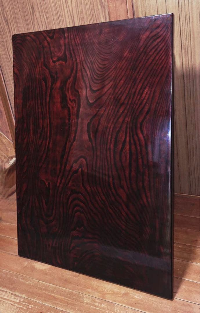 1950年代製アンティーク欅レトロ和机センターテーブル家具漆塗り鏡面系塗装