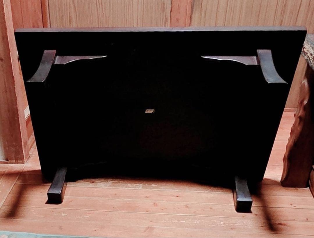 1950年代製アンティーク欅レトロ和机センターテーブル家具漆塗り鏡面系塗装