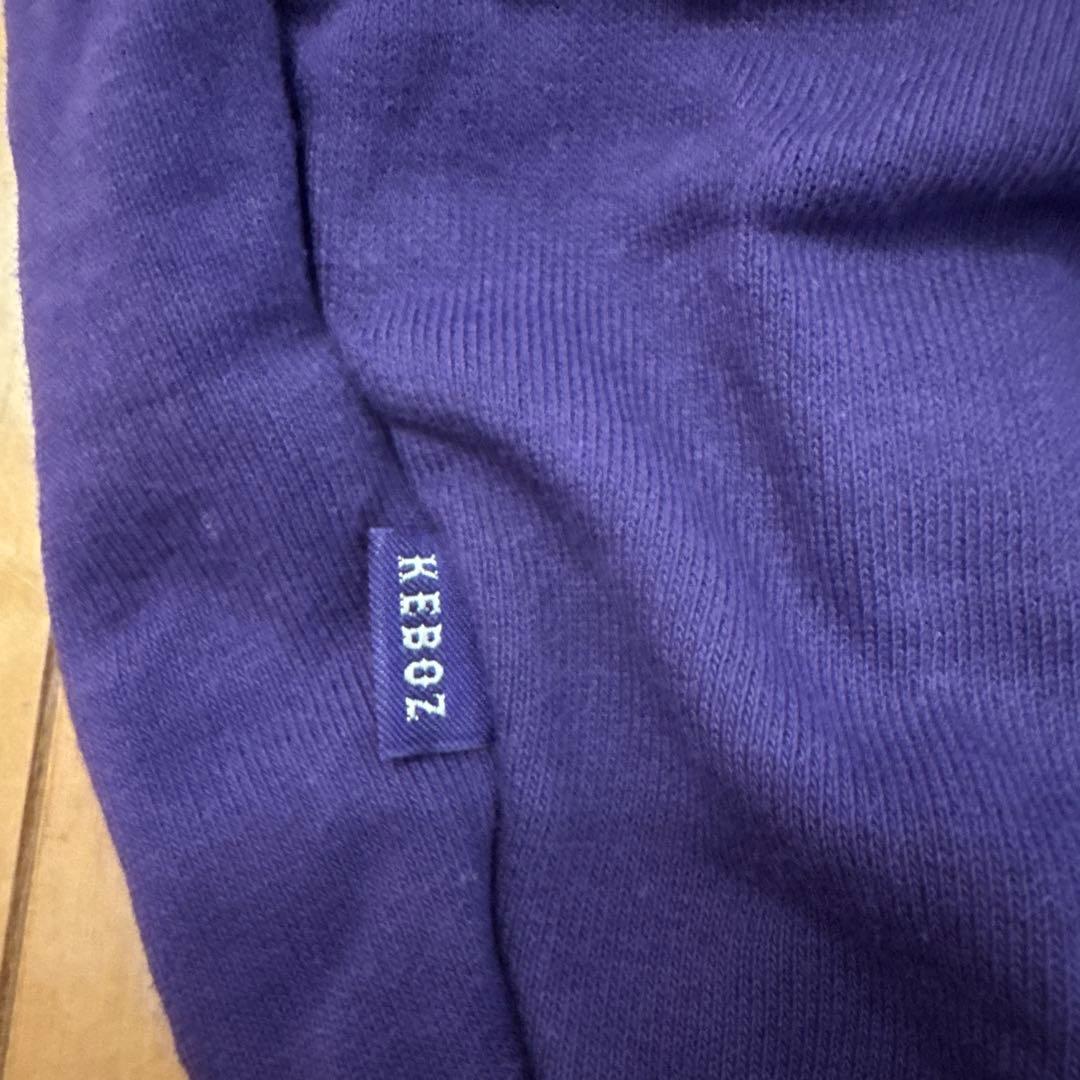 【新品未使用】超美品Kebozロゴ刺繍 紫 パーカー