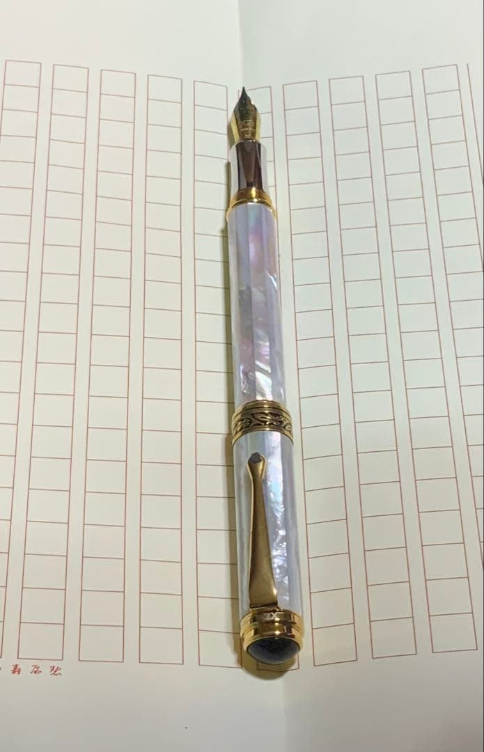Xezo white mother of pearlの美しい万年筆の通販｜scalemyrecipe.com