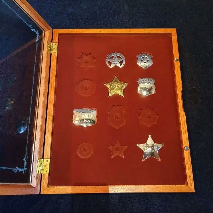 アメリカ連邦保安官バッジ6種 スターリングSV 約123g フランクリンミント