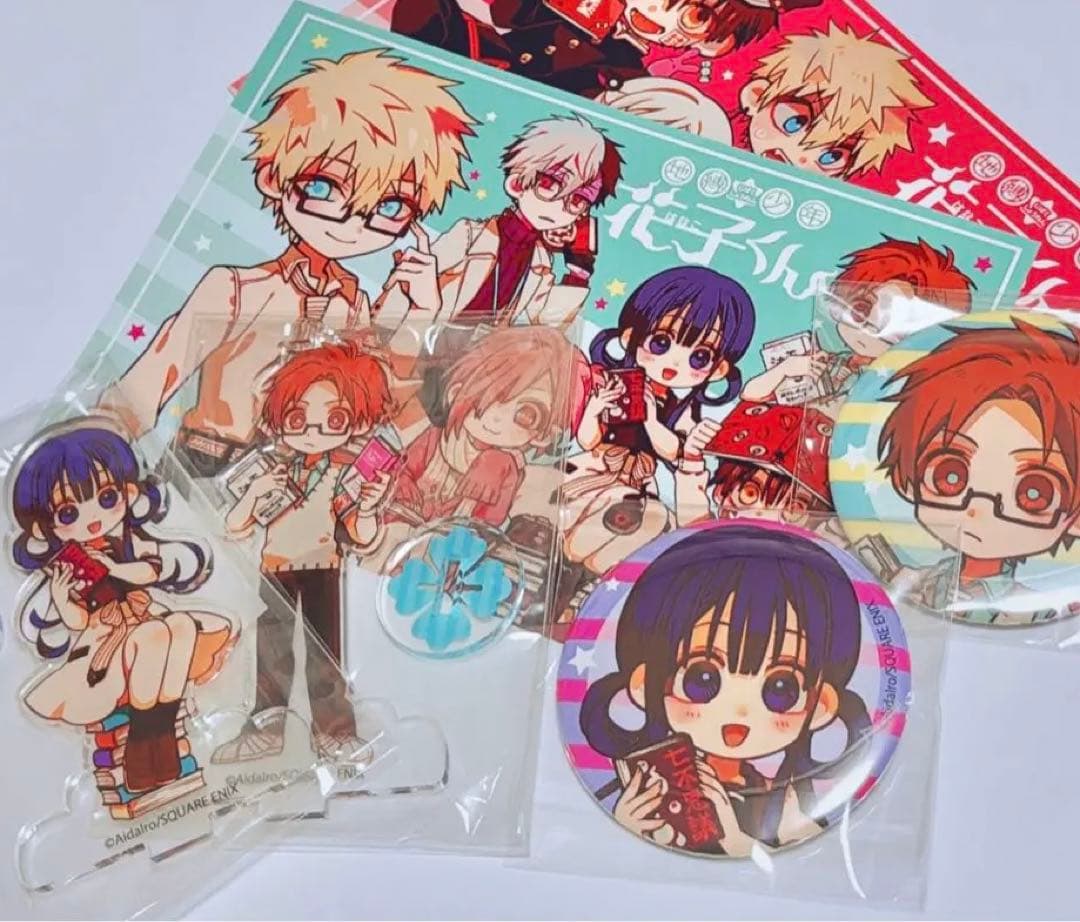 地縛少年花子くん 蒼井 茜 赤根 葵 アニメガ フェア 缶バッジ アクスタ