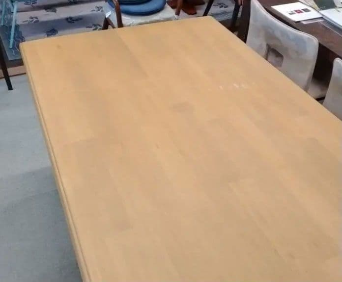 カントリーダイニングテーブル　栗脚 栗棒 ラバーウッド 無垢 展示品特価