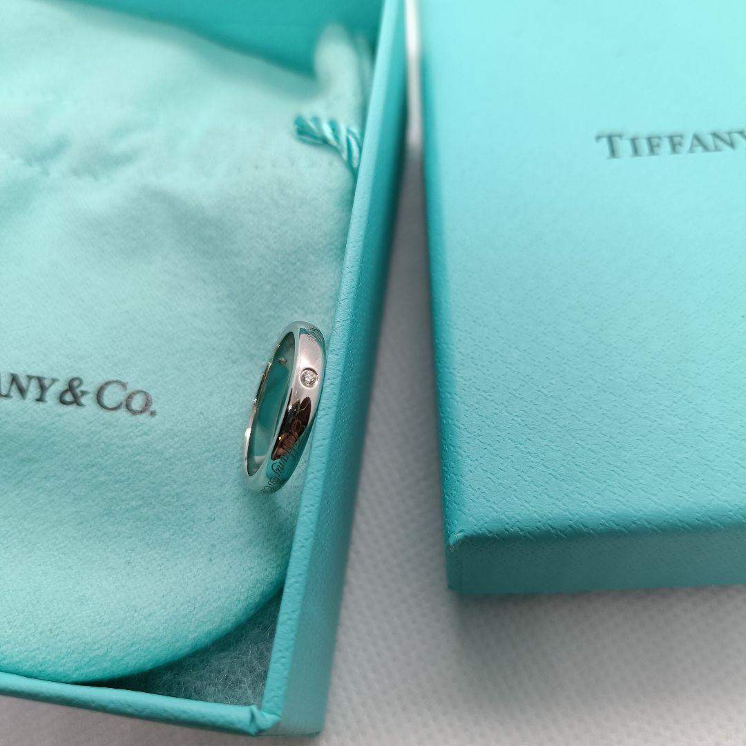 極美品✨️ティファニー　リング　7.5号　ダイヤ　3石　PT950　プラチナ
