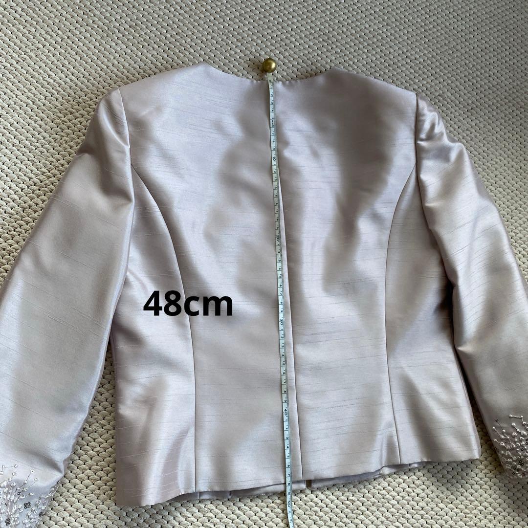 イギン Zibelin正装用結婚式マザーズドレスライトグレー ビーズ刺繍 スーツ