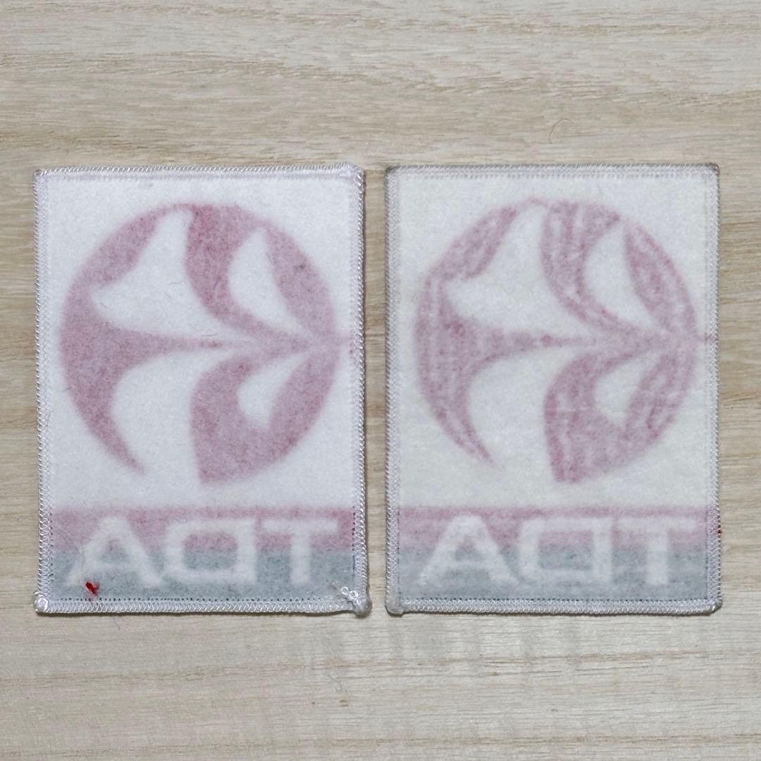 TDA 東亜国内航空 ヴィンテージ 刺繍 ロゴ ワッペン パッチ 2枚セット