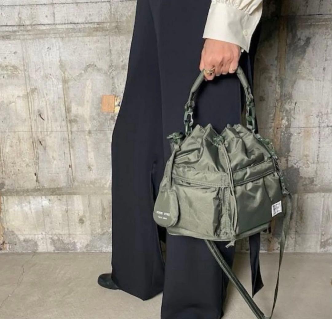 ★超美品★ ポーター HYKE コラボ tool box small オリーブ