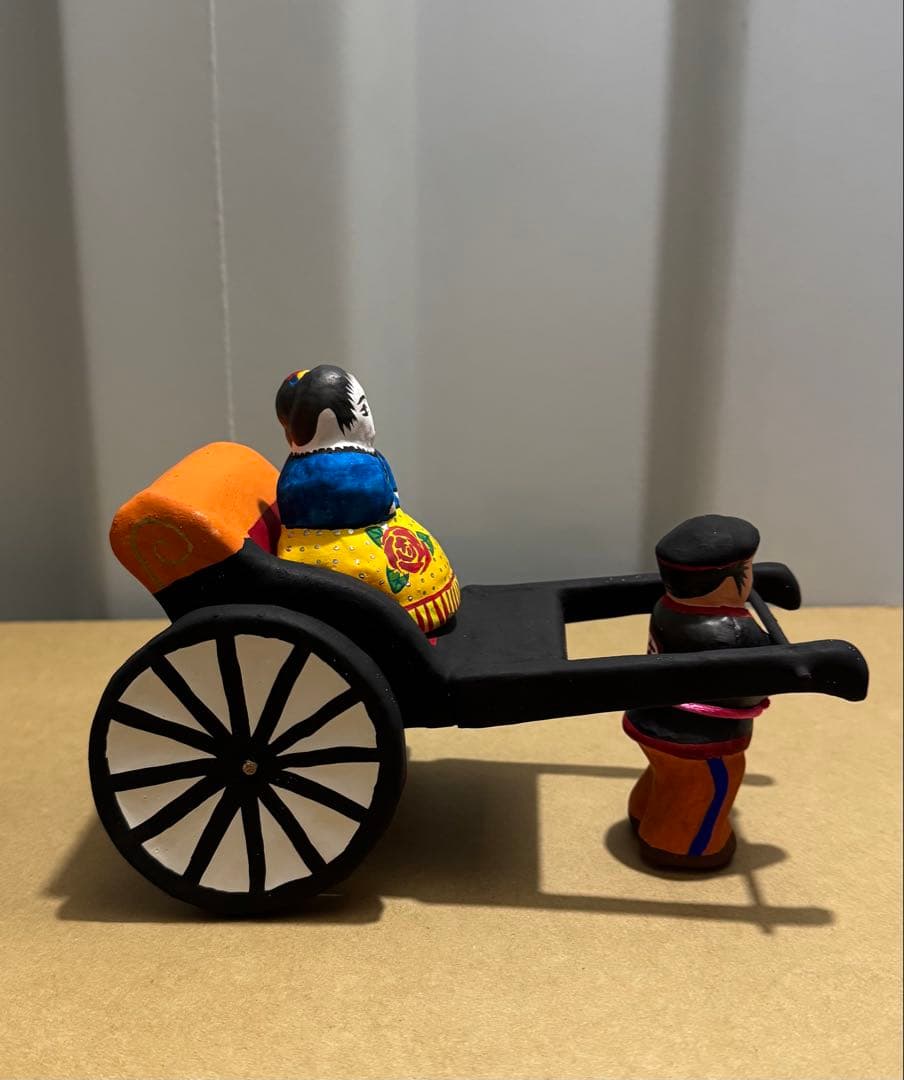 長門張子 南蛮婦人 車夫 人力車 張子 民芸品 郷土玩具 - メルカリ