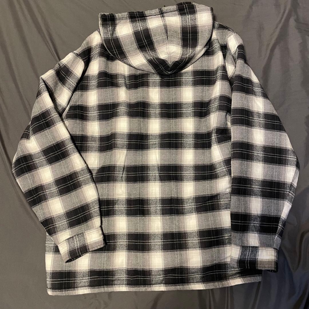 ジャケット・アウター Supreme Quilted Hooded Plaid Shirt
