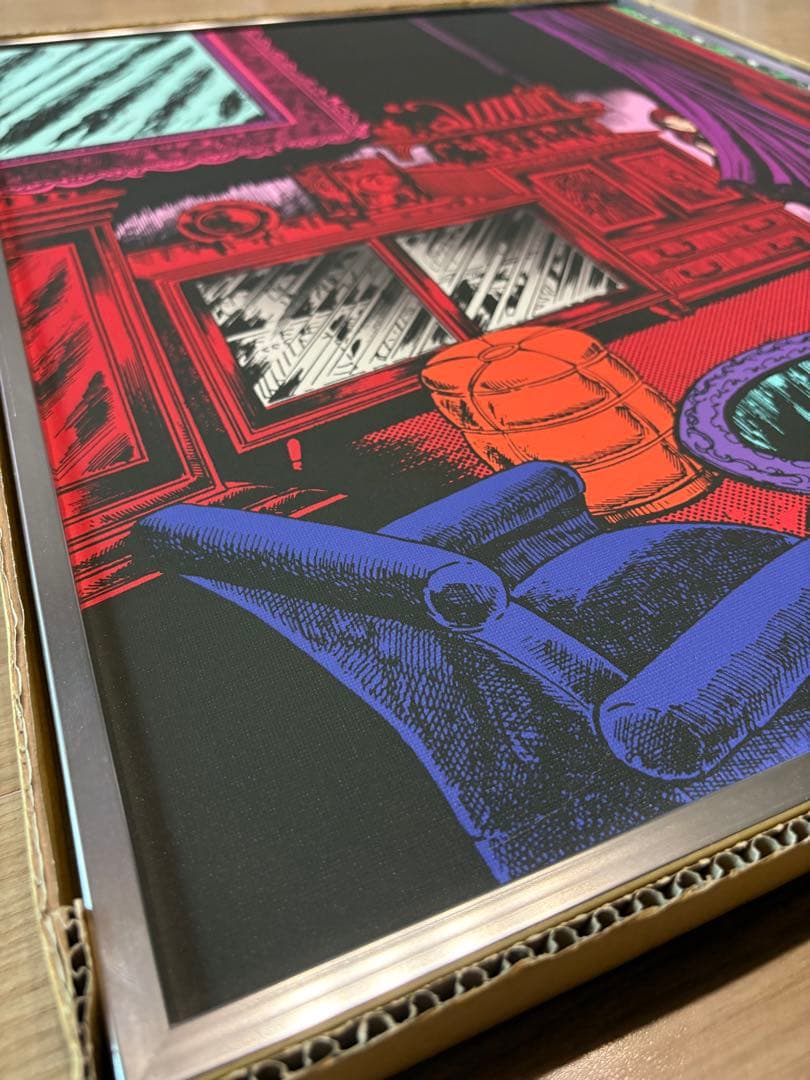 楳図かずお直筆サイン入り絵画 「屋敷」おろち - メルカリ