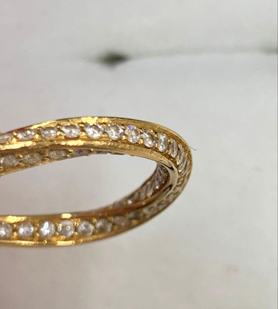 スタージュエリー　フォーエバーループ　フルダイヤモンド　K18イエローゴールド