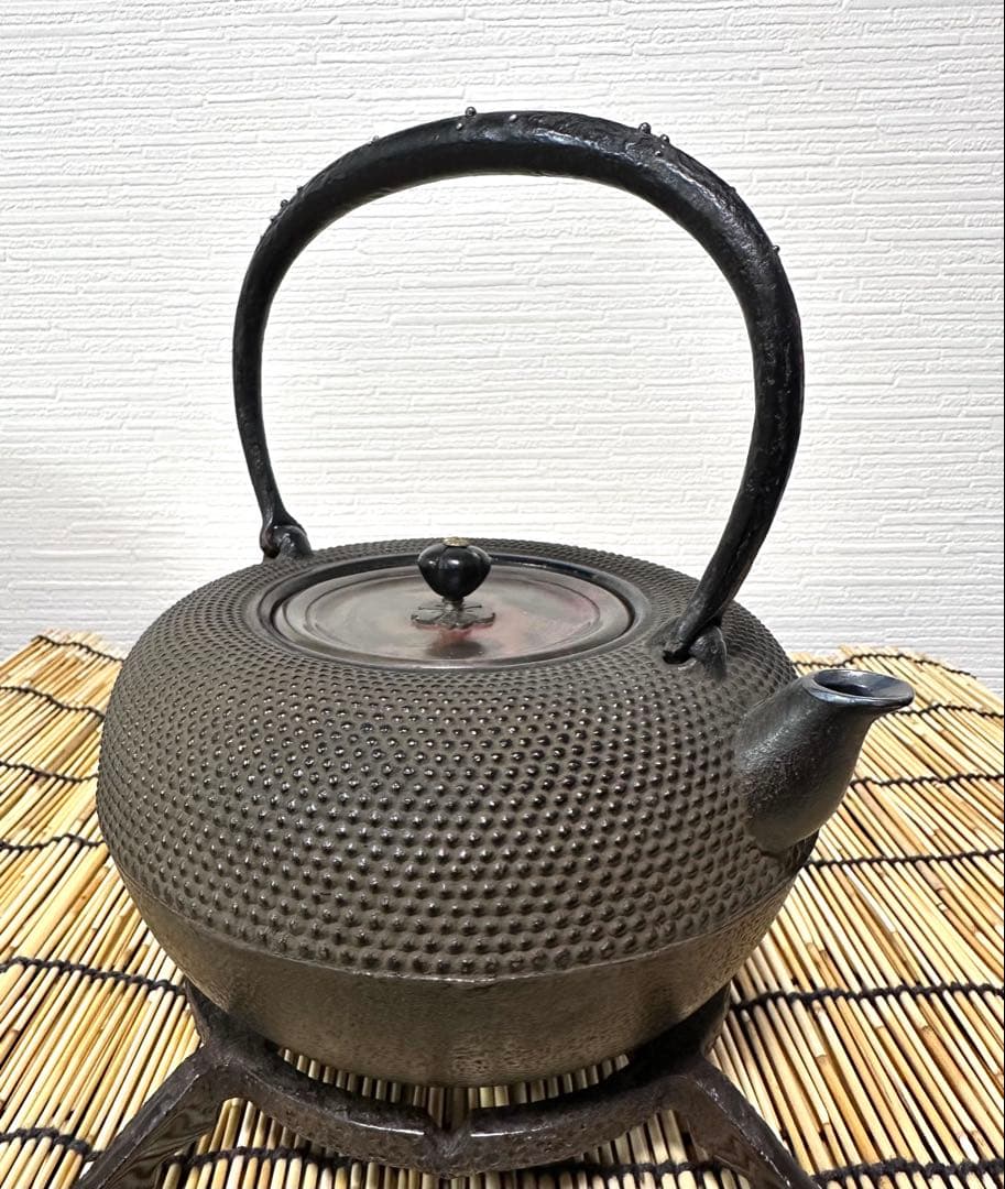 新品　敬典工房正寿堂山正造銀粒象嵌鉉銀口斑紫銅蓋１２型人間国宝　高橋 敬典作