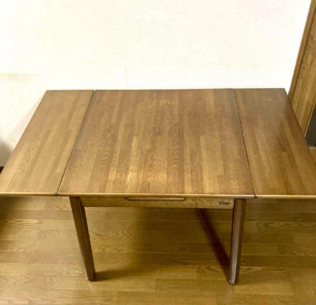 【良品】KOIZUMI 伸縮式テーブル エクステンション ダイニング テーブル