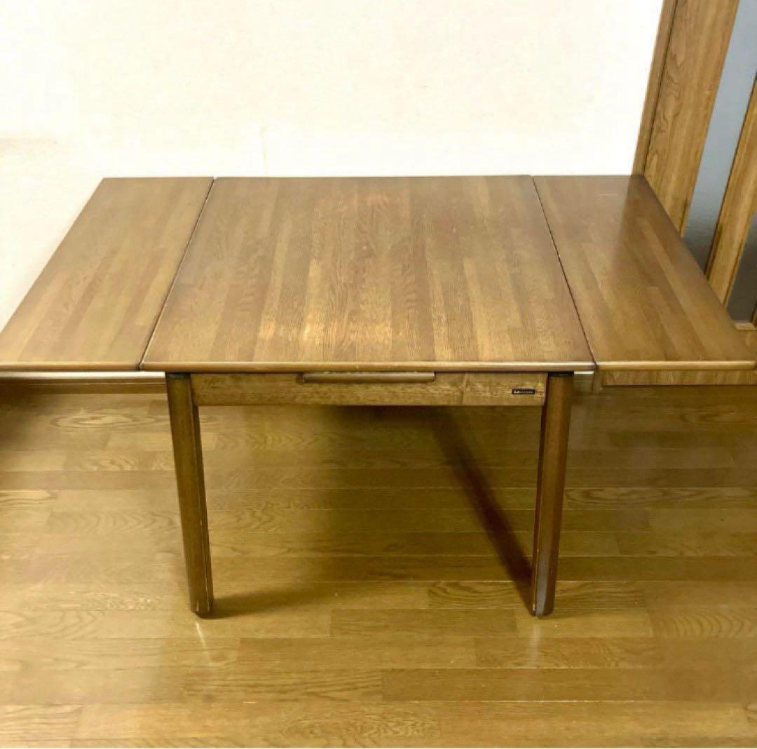 【良品】KOIZUMI 伸縮式テーブル エクステンション ダイニング テーブル