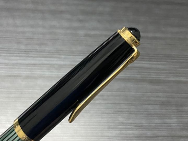 ペリカン 400NN M&K 万年筆 F（細字） 緑縞 グリーン 節約 ペリカン