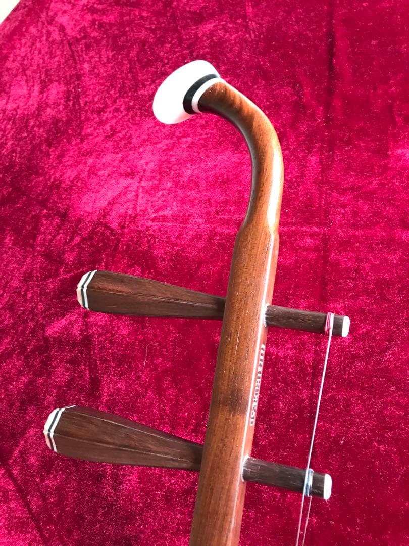 二胡★上級明清・老紅木★本格錦蛇皮★古月琴坊・万其興製作★プロ演奏級★十年保証