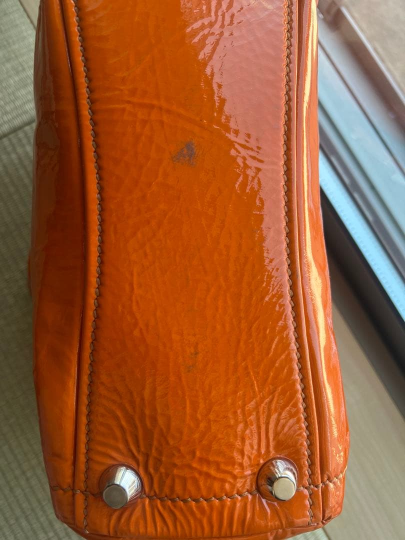 【美品】　miumiu ガラスレザー　バッグ