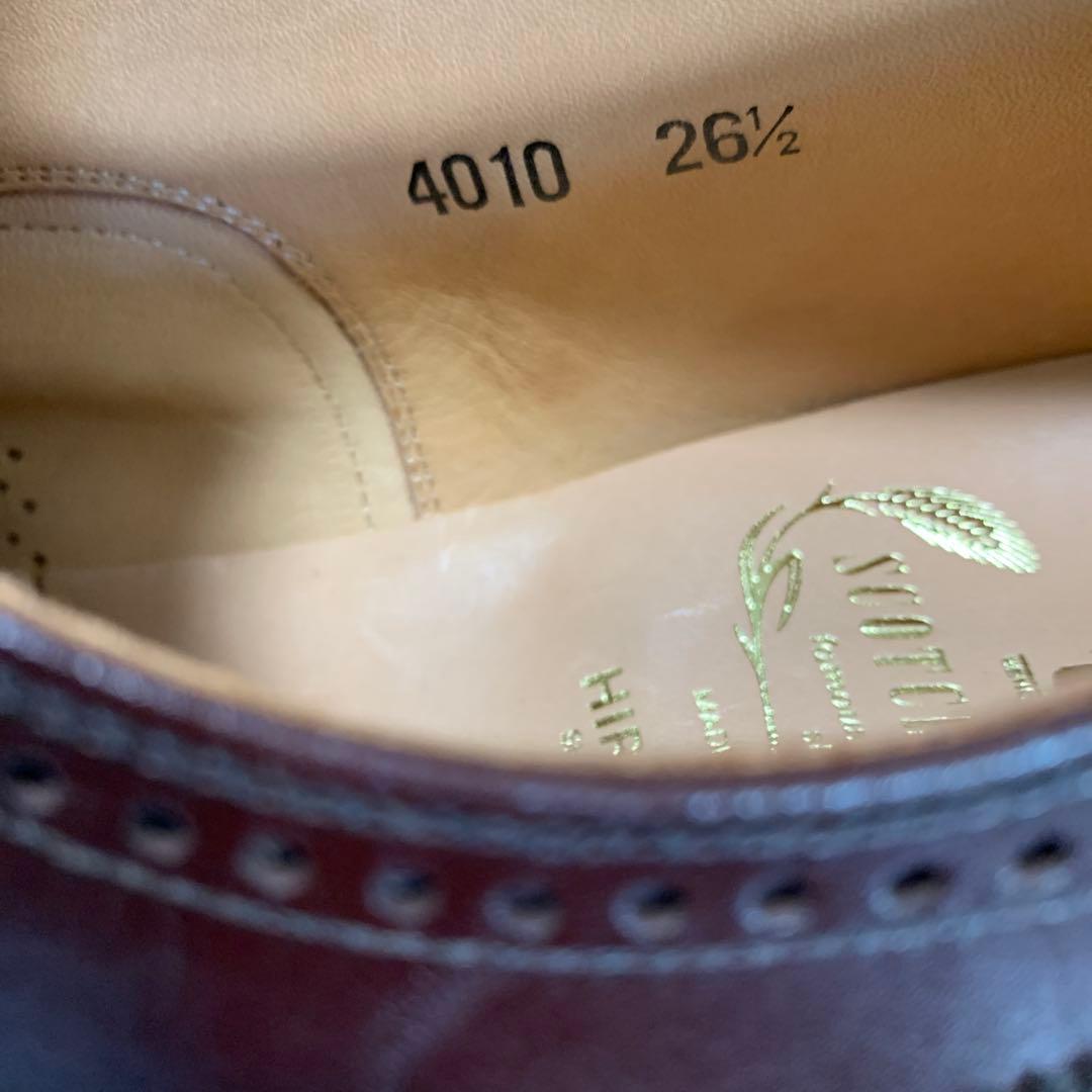 スコッチグレイン ドレスシューズ4010 茶 26.5㎝ 新品