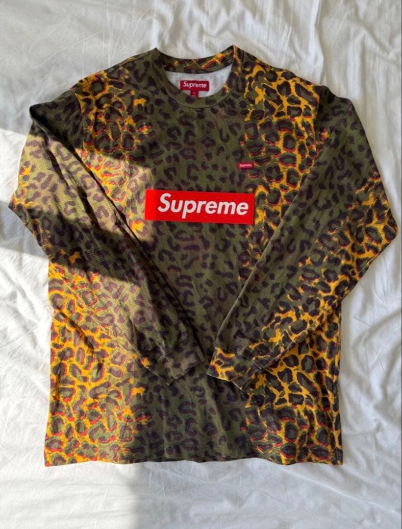 トップス Supreme Small Box L/S Tee \"Cheetah\"
