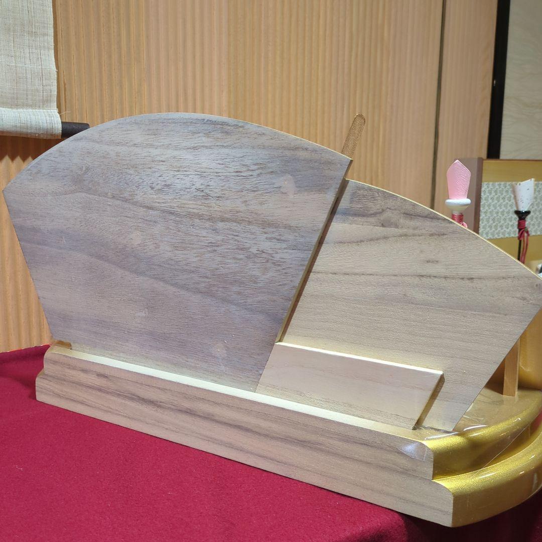 木村一秀 木目込雛人形 5人セット 金彩飾り台付き