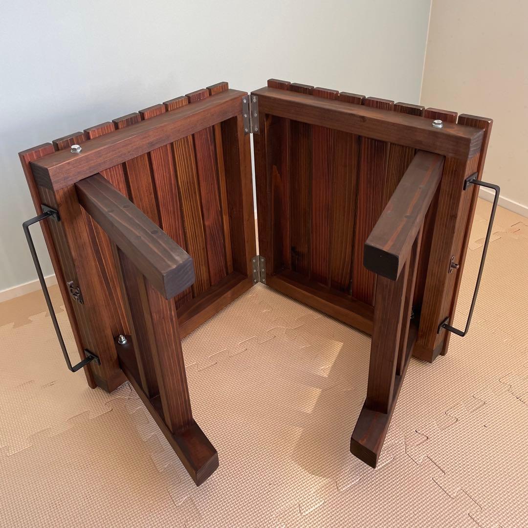 S. プロフィールご確認ください様専用】折りたたみローテーブル#147