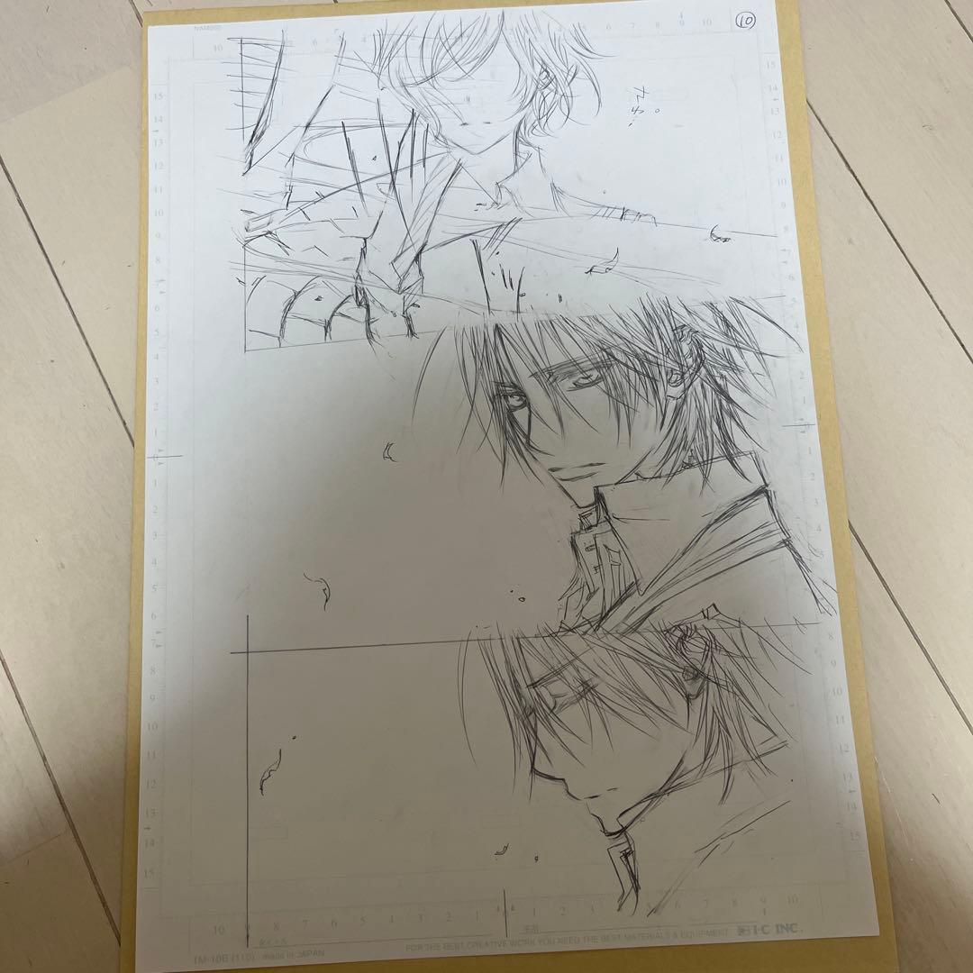 ヴァンパイア騎士原画展 限定 直筆「原稿下絵」 10/5-6限定値下げ