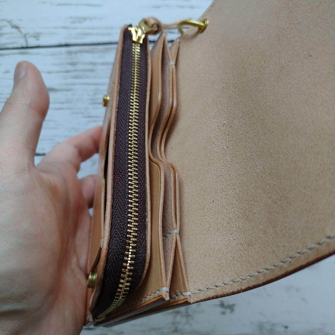 3層　ミドルトラッカー　ウォレット　イタリアンレザー