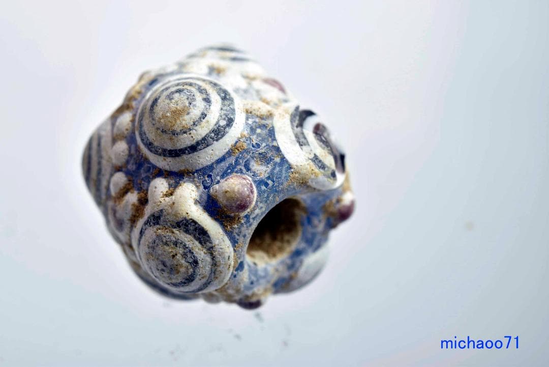 中国戦国玉蜻蛉玉とんぼ玉30年前中国で購入12462-467