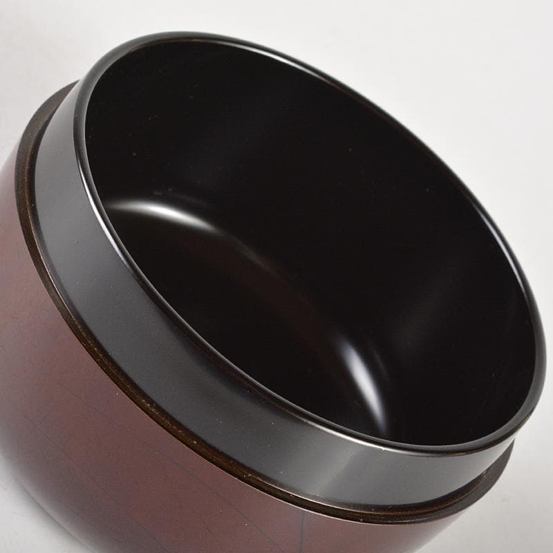 茶道具　山中塗　中村宗悦作　井伊宗観好　尾花に鶉蒔絵　平棗　共箱　V　R6409