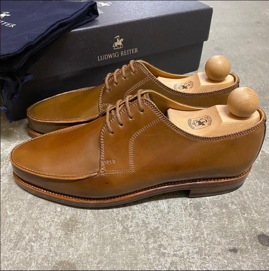 新品 ルーディックライター コードバン コニャック UK6