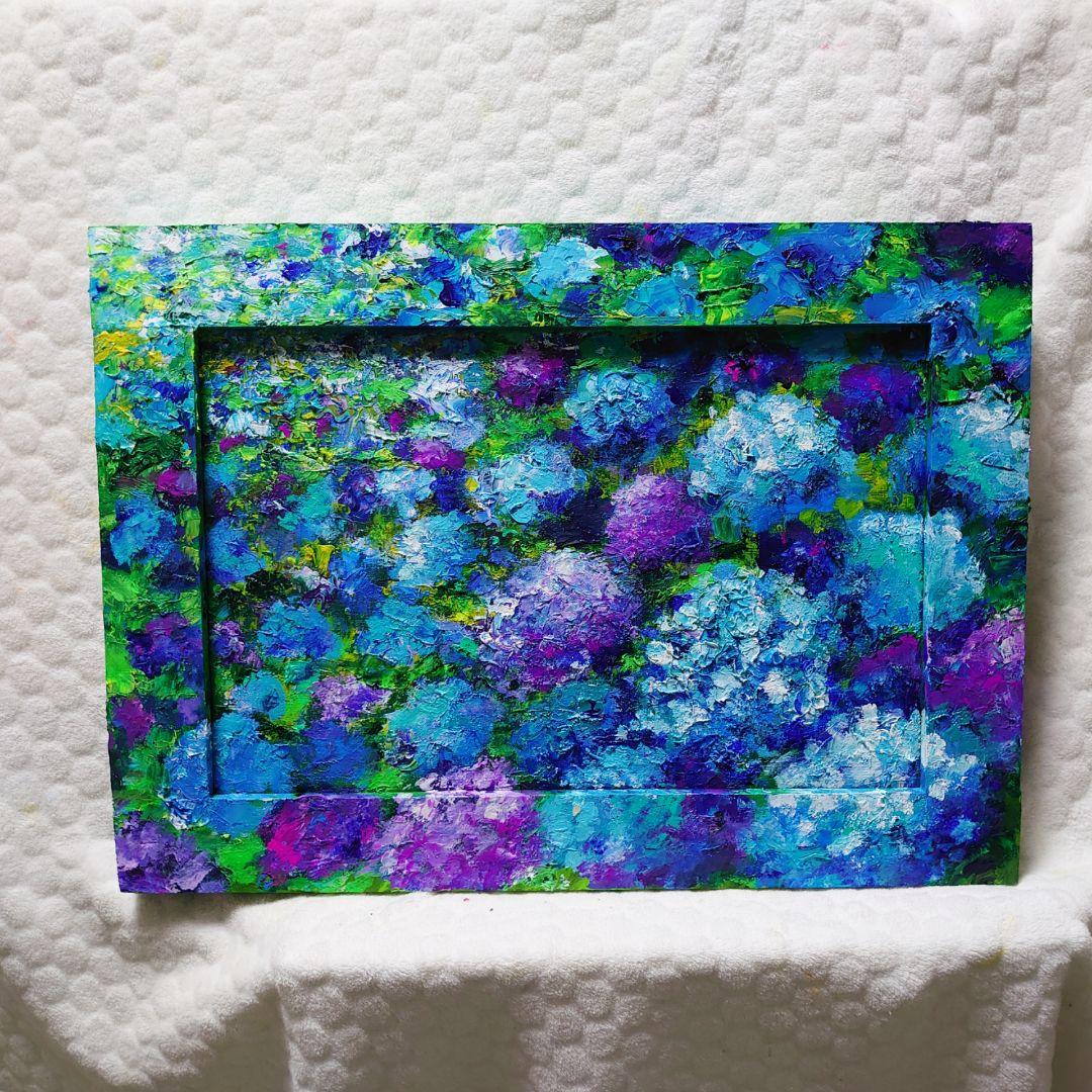 油絵 絵画【雪の道】