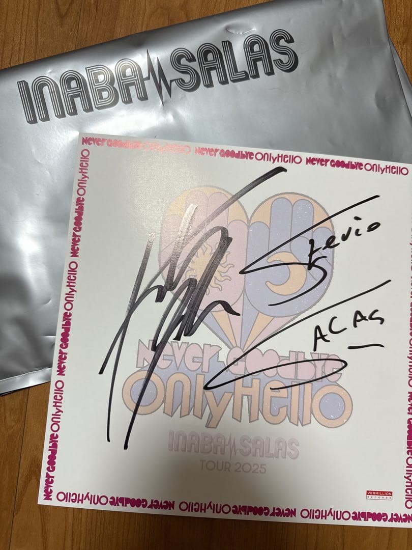 INABA/SALAS サイン色紙 B'z 稲葉浩志 サラス イナサラ 会場限定