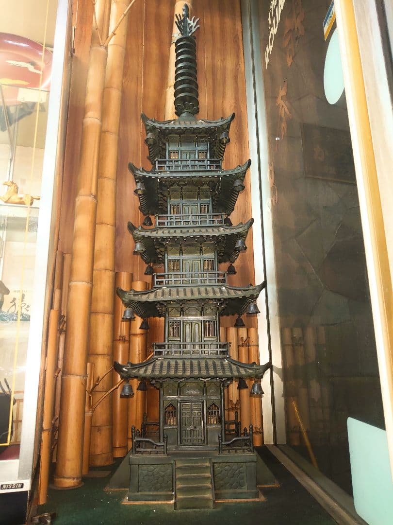 五重塔　骨董品　置物　青銅製 五重塔 骨董品 置物 青銅製