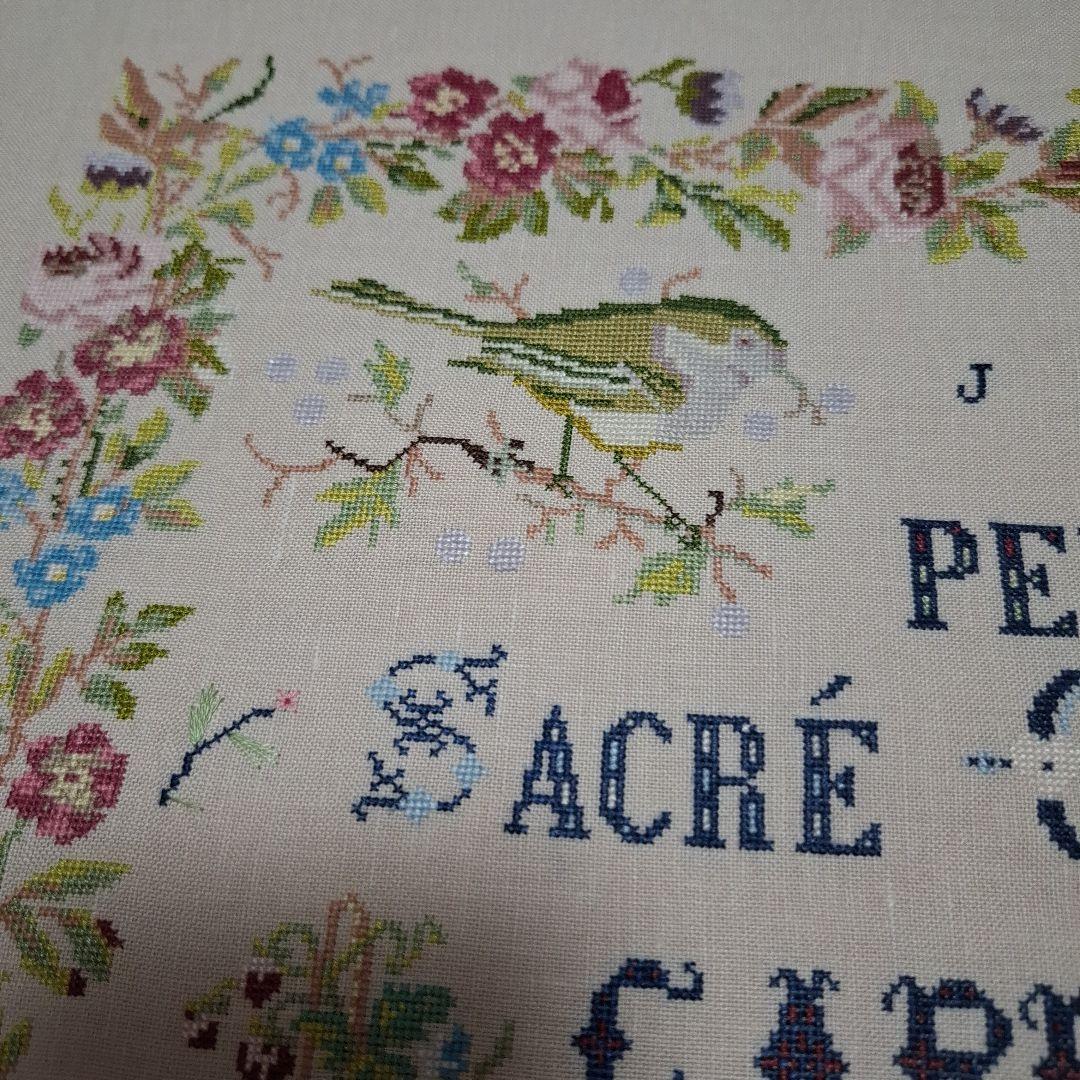 ゆか　クロスステッチ完成品