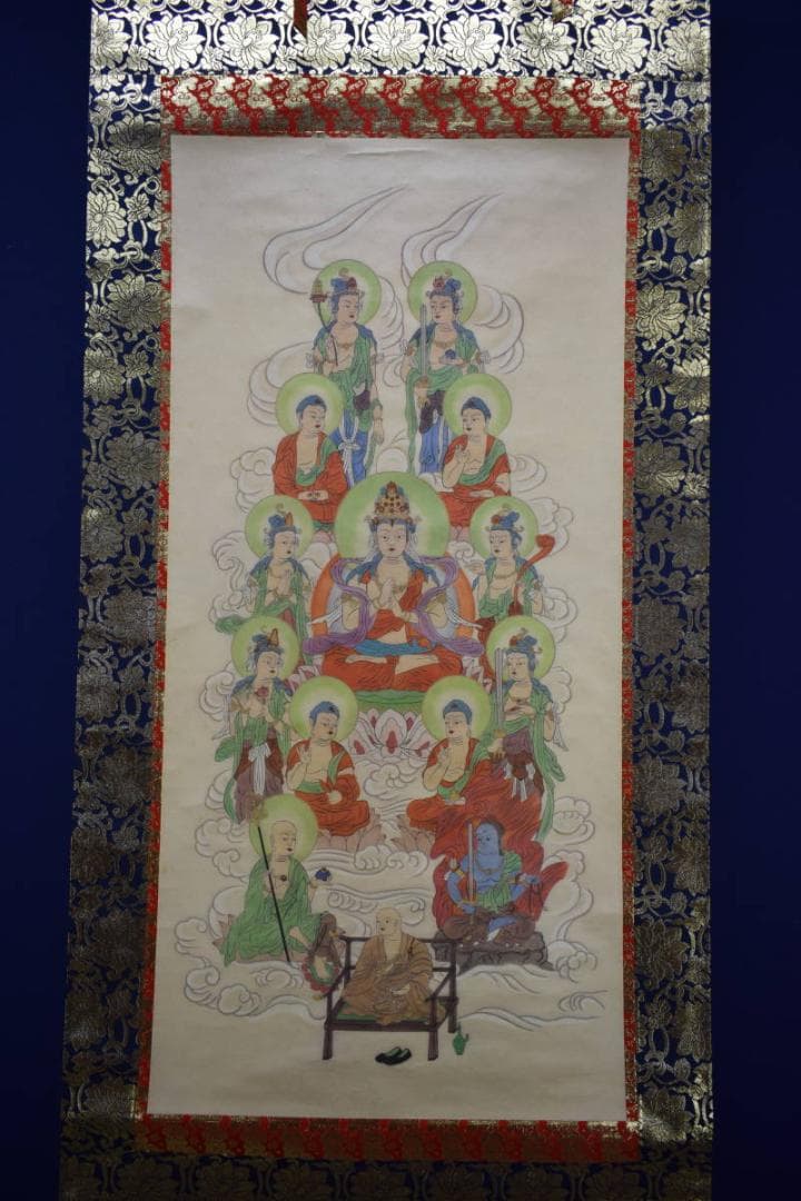 不詳/作者不明/真言宗/弘法大師/十三仏/十三佛/布袋屋掛軸HG-269