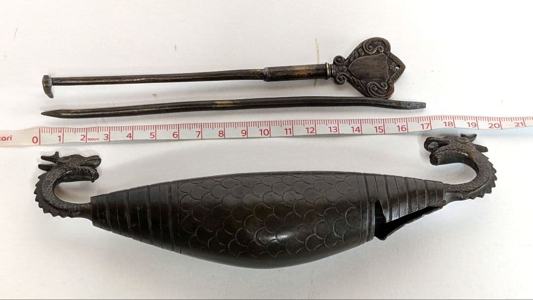 アンティーク錠前 双龍鍵 鍵 工芸品の通販はau PAY マーケット - 輸入