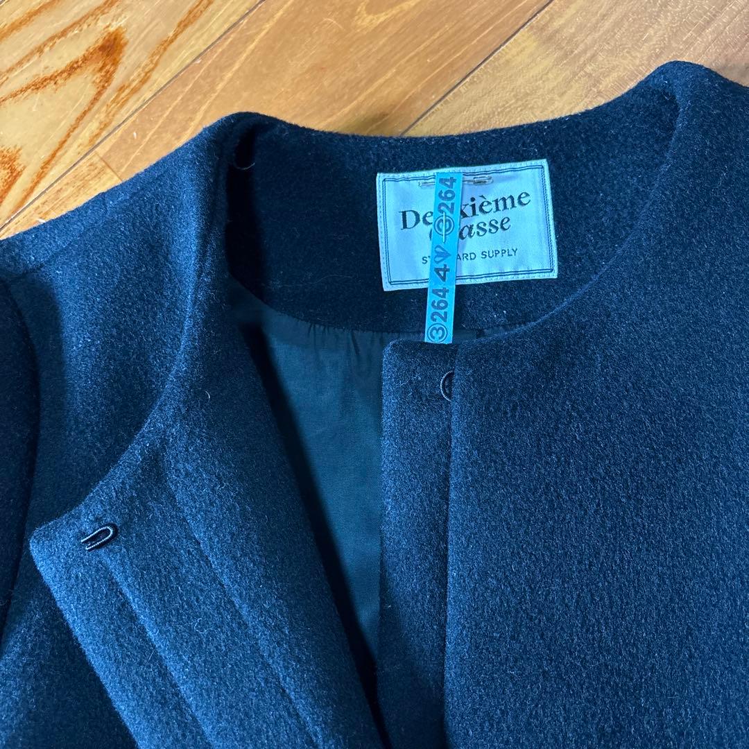 美品✨】SPORT MAX ロング チェスターコート カシミヤ 女優襟 黒38