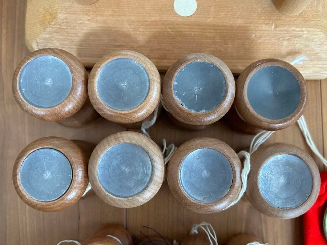 組紐台　組み紐台　組台　丸台 ＋ 組玉　おもり大8個　セット